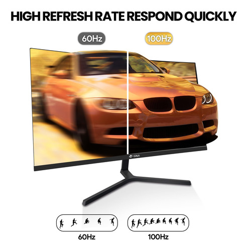 Monitor Curvado De 24 Pulgadas Fhd 2800r 75hz Bisel Estrecho