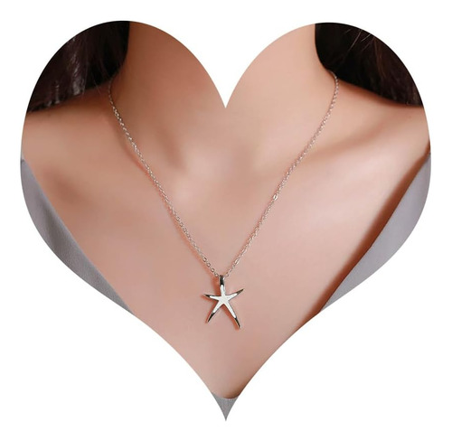 Sttiafay Collar Con Colgante De Estrella De Mar Boho, Gargan