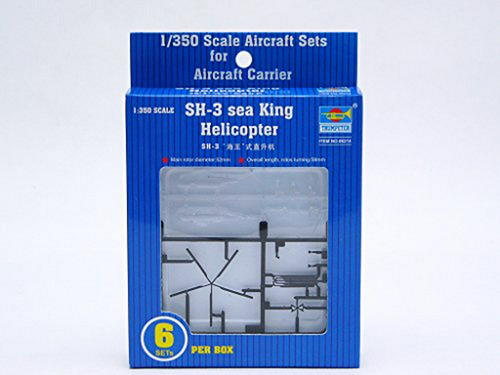 Set De Helicópteros Sh3h Sea King  1/350 (6 Cajas)