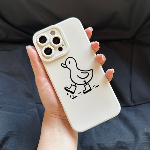 Capa Duck Funda Para iPhone 12 13 14 15 16 Pro Max Slim Fit,