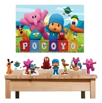 Comprar Kit Festa Infantil Pocoyo 1 Painel  + 8 Totens Mesa