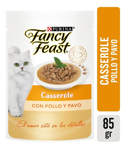 Pouch Fancy Feast Cass Pollo Y Pavo 85 Gr