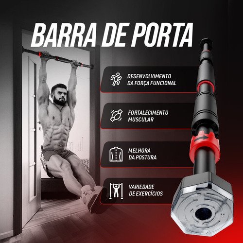 Barra De Porta De Pressão Ajustável Exercícios Em Casa