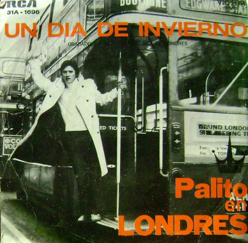 Palito Ortega-palito En Londres-rarisimo Vinilo Simple-joya