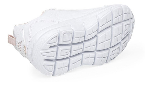 Imagen 8 de 10 de Zapatilla Colegial Kappa Logo 1 Blanco/rosa 5332