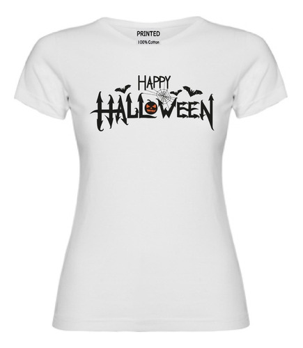 Polera Mujer Estampado Halloween