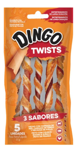 Dingo Snack Triple Flavor Twist 10 Und