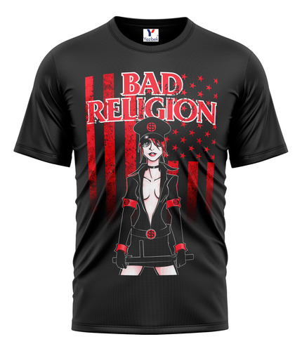 Playera Bad Religion,  Peso Completo 100% Algodón 