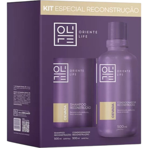 Kit Especial Banana E Mel Shampoo + Cond 500ml Oriente Life