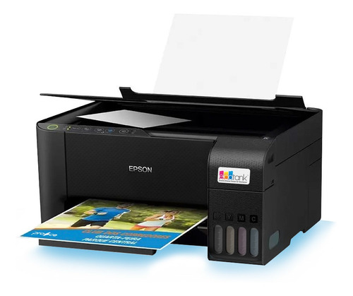 Impressora Multifuncional 3 Em 1 Ecotank L3250 Preta Epson Cor Preto Bivolt