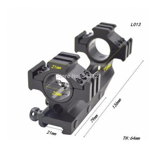 Montura Monopieza Riel Picatinny Únicas Disponible En Chile
