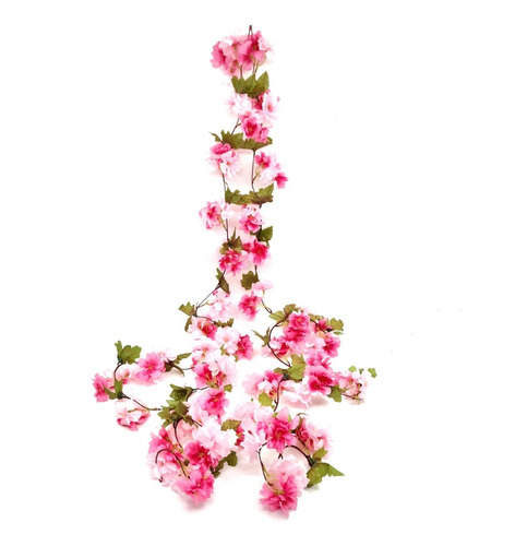 Guirnalda Artificial Decoración Flor De Durazno Sakura 2,10m