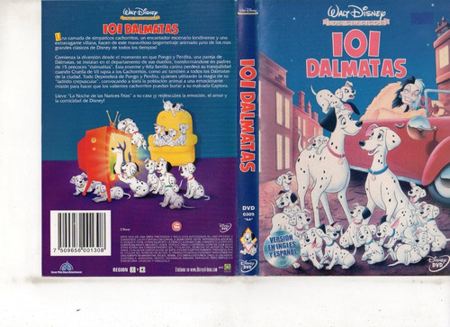 101 Dálmatas (1961) - Dvd Original - Mcbmi