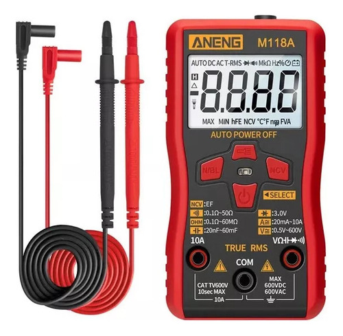 Tester  Digital Multimetro Aneng M118 Mide Capacitancia