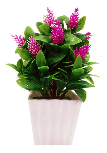 Planta Artificial Flor Con Maceta Colores M5 - Sheshu Home