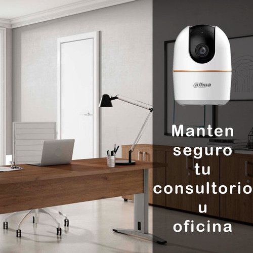 Camara Wifi Dahua De 3mp Interiores Autotracking Hero-k31h Audio Bidireccional Detección De Humanos Y Mascotas Por Ia Panorámica De 0° A 355° Con Memoria Microsd De 32gb