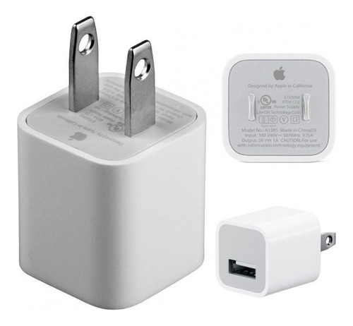 Cargador iPhone Cubo Apple Original Blanco Nuevo Importado