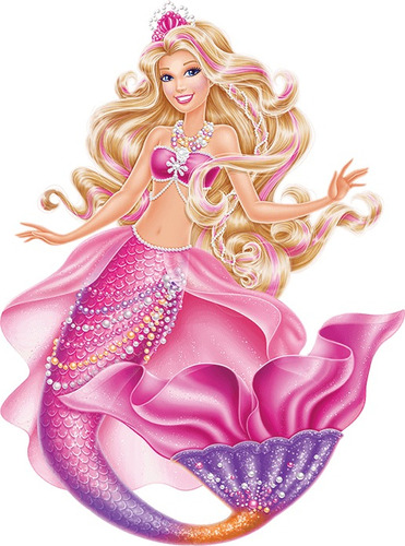Kit Imprimible Barbie Sirena Carteles,invitaciones Y Mas 