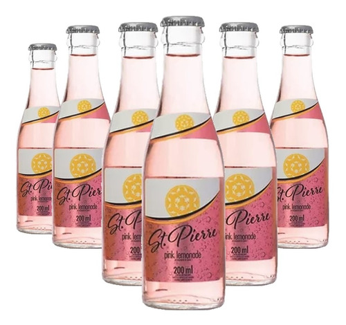 6x Tônica Pink Lemonade St Pierre Long Neck 200ml