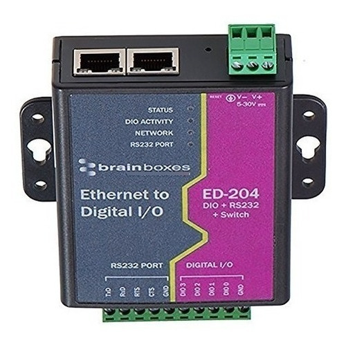 Brainboxes Ltd Ethernet 4 Dio + Rs232 +