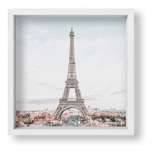 Cuadros Modernos 20x20 Box Blanco I Love Paris 4