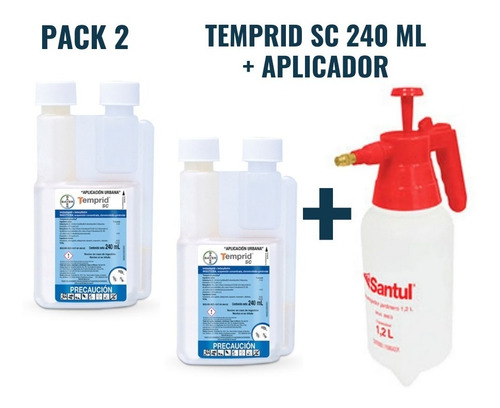 Pack 2 Temprid Sc Insecticida 250ml + Fumigador Interior Ext
