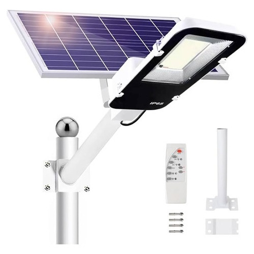 Reflector Led Con Panel Solar De 180w, Base Incluida