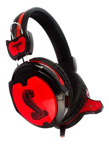 Audifono Gamer Halion S4 Cobra Para Pc 3.5mm Microfono Rojo