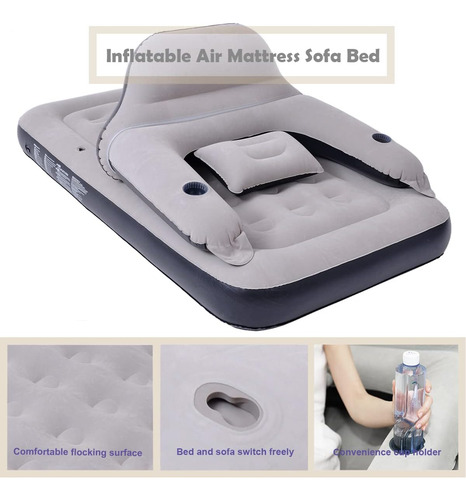 Cama De Aire De Aire Inflable De Tamaño Gemelo Tialoer Para