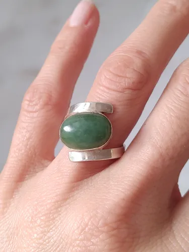 Anillo con online piedra jade