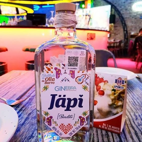 Ginebra Japi Mexicano Hidalgo 45° Artesanal Gin