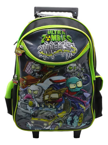 Mochila Ultra Zombies Con Carro Ruedas 16 Pulgadas Cresko