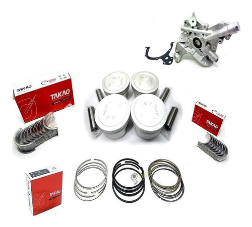 Kit Motor Pistão Anel Bronzina Bomba Gm 1.8 16v Meriva Stilo