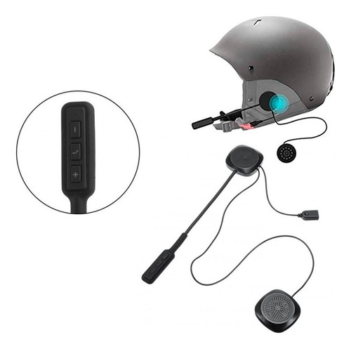 Manos Libres Bluetooth Para Casco Moto Estereo Recargable