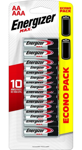 Blister 8 Pilas Aa + 4 Pilas Aaa Energizer Max Econopack - Importadora Fotografica - Distribuidor Oficial Energizer