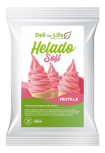 Helado Soft Frutilla 100g