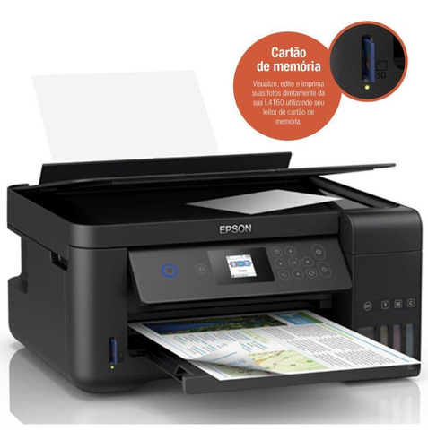 Imagem 3 de 6 de Multifuncional Epson L4160 Ecotank Wifi Até 7.500 Cópias