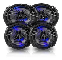 Comprar Kit Par De Bocinas 6x9 + Par De Bocinas 6.5 Led- Soundstream Color Plateado