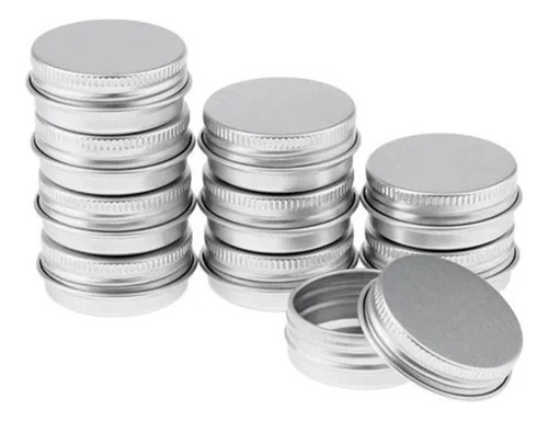 Qe1 50 Latas De Bálsamo Labial De Aluminio De 15 Ml