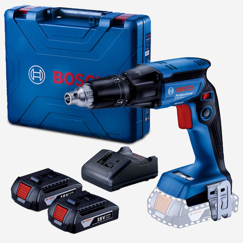 Parafusadeira Drywall Gesso 18v 2 Baterias Gtb 185-li Bosch Cor Azul Bivolt