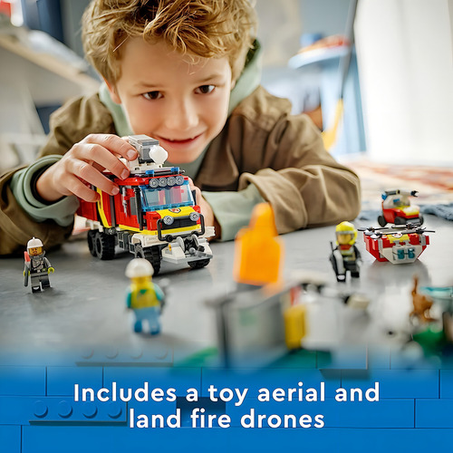Unidad De Comando De Bomberos Lego City 60374, Set De Juguet