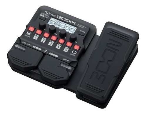 Imagen 2 de 4 de Pedal de efecto para instrumento de cuerda Zoom G1X Four negro