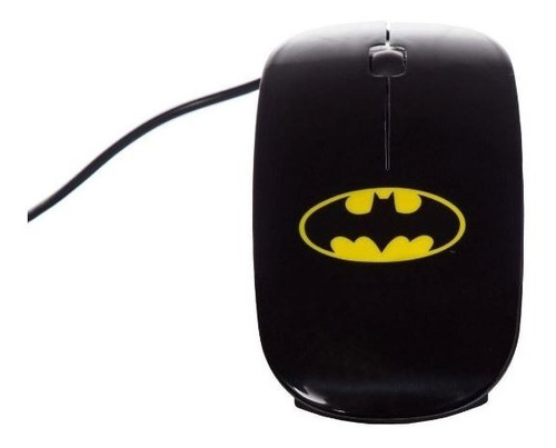 Mouse Plástico Batman Dc Preto - Metropole