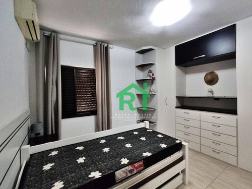 Imagem 11 de 22 de Apartamento À Venda Na Praia Das Astúrias, Sacada, 1 Dormitório Sendo 1 Suíte, 1 Vaga De Garagem, Astúrias, Guarujá/sp - Ap5369