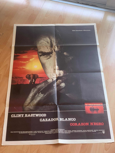 Afiche De Cine Pelicula Clint Eastwood Cazador Blanco....
