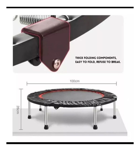 Trampolín Para Ejercicios Cama Elástica Plegable