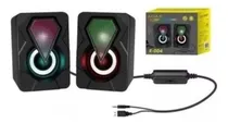 Comprar Parlantes Para Pc Computador Gamer E-005 Con Cable Luz Led