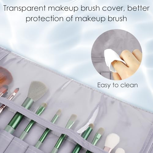 Bolsa De Brochas De Maquillaje Plegable Portátil Viajes Cosm