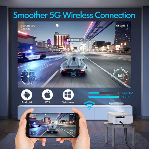 Imagen 3 de 7 de Proyector Multimedia Profesional Wifi 8000l Full Hd Tv Ppt
