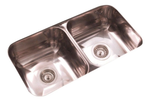 Pileta Bacha Doble De Cocina Johnson C28/18 Acero Inoxidable